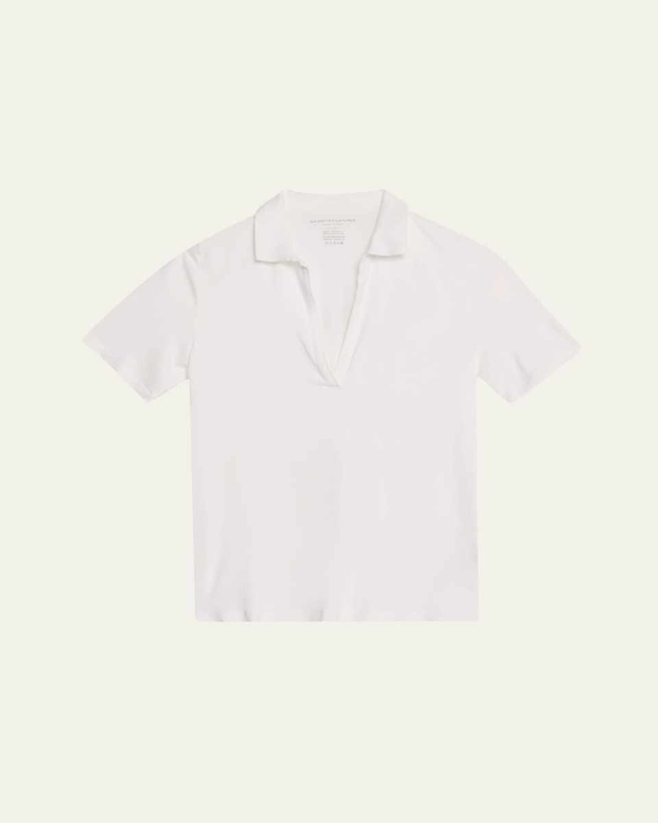 Soft Touch Short-Sleeve Polo T-Shirt